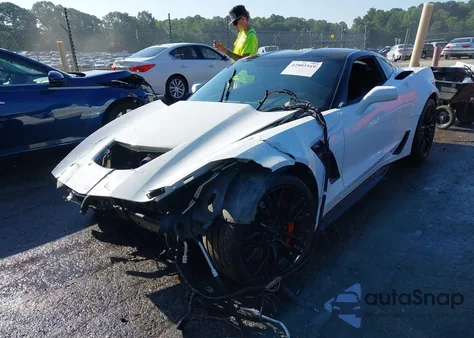 2017 Chevrolet Corvette Z06 из США, поврежденный, VIN 1G1YP2D66H5600425